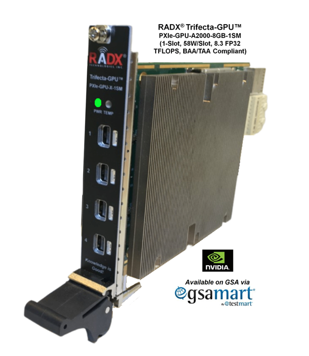 RADX Trifecta-GPU PXIe-GPU-A2000-8GB 1-Slot BAA/TAA Compliant